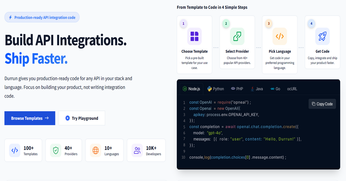 Video Creation and Editing API Integration Code | Durrun